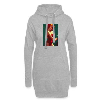 Pin up 1 - Hoodie-Kleid - Grau meliert - Vorne