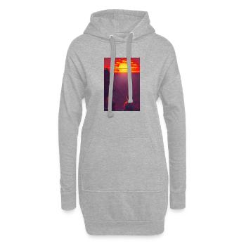 Samurai 3 - Hoodie-Kleid - Grau meliert - Vorne