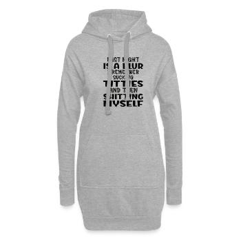 Nouveau-né Naissance Lait alimentaire - Sweat-shirt à capuche long Femme - gris chiné - Devant