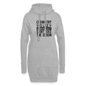 Chimie Chimiste Scientifique Bachelor Master - Sweat-shirt à capuche long Femme - gris chiné - Devant