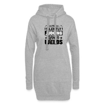 Schweißer Beruf Hitze Stahl Gas WIG MAG Schweißen - Hoodie-Kleid - Grau meliert - Vorne