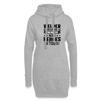 Welder Profession Heat Steel Gas TIG MAG Welding - Hoodie Dress - heather grey - Front