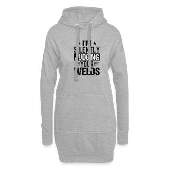 Welder Profession Heat Steel Gas TIG MAG Welding - Hoodie Dress - heather grey - Front