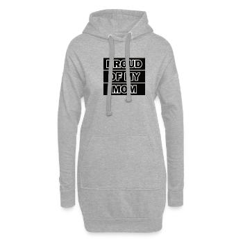 Beste Mama Überhaupt Muttertag Mutter Geschenk - Hoodie-Kleid - Grau meliert - Vorne