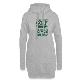 Golf Golfer Geschenk Hobby Verein Spruch - Hoodie-Kleid - Grau meliert - Vorne