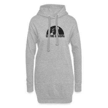 Golfer Opa Golfen Golf Sport Golfclub Rentner - Hoodie-Kleid - Grau meliert - Vorne