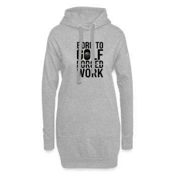 Golf Golfer Geschenk Hobby Verein Spruch - Hoodie-Kleid - Grau meliert - Vorne