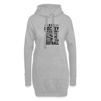 Eishockey Verein Team Sport Geschenk - Hoodie-Kleid - Grau meliert - Vorne