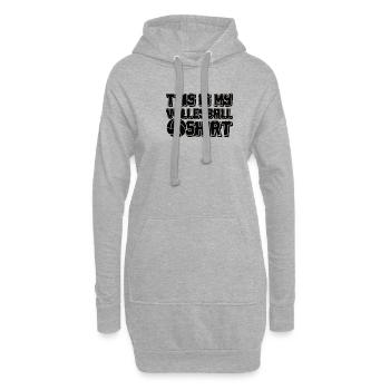 Volleyball volley servir joueur de volley-ball - Sweat-shirt à capuche long Femme - gris chiné - Devant