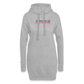 Therapie Angeln See Karpfen Angler Fischer Köder - Hoodie-Kleid - Grau meliert - Vorne