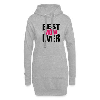 Beste Mama Überhaupt Muttertag Mutter Geschenk - Hoodie-Kleid - Grau meliert - Vorne