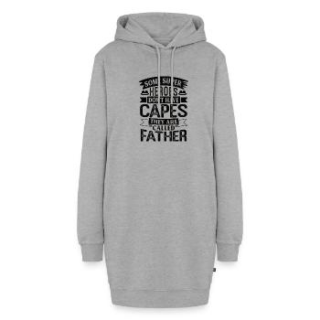 Welt bester Papa Vater Paare Paar Eltern Dad daddy - Hoodie-Kleid - Grau meliert - Vorne