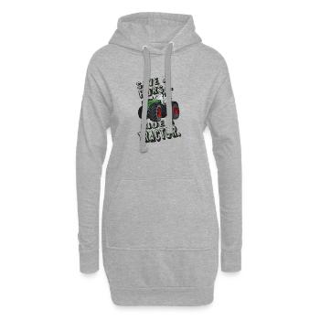 Save a horse, ride a tractor! Farm, Farmer - Hoodie Dress - heather grey - Front