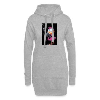 Flymingo 2 - Sweat-shirt à capuche long Femme - gris chiné - Devant