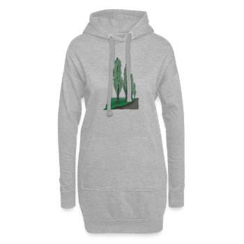 Pappel Allee | poplar - Hoodie-Kleid - Grau meliert - Vorne