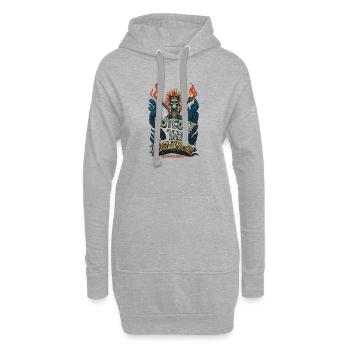 NIGHTMARE - Hoodie-Kleid - Grau meliert - Vorne
