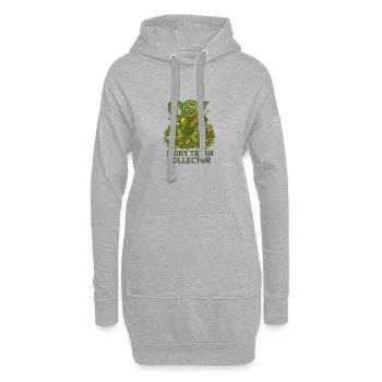 Shiny Trash Collector - Hoodie-Kleid - Grau meliert - Vorne