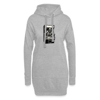 Arcade-Skelett - Hoodie-Kleid - Grau meliert - Vorne
