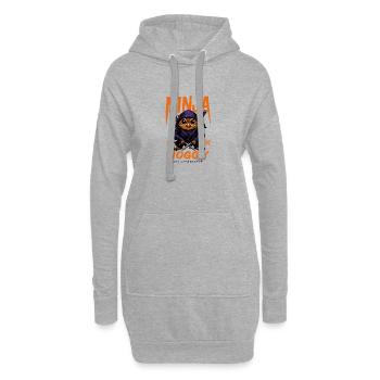 Ninja Owls Hoggy - Sweat-shirt à capuche long Femme - gris chiné - Devant