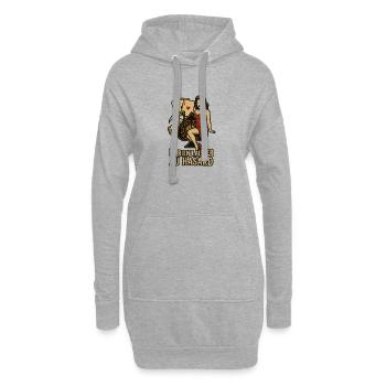 Ne rien laisser au hasard - Sweat-shirt à capuche long Femme - gris chiné - Devant