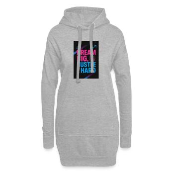 JensJensen - Hoodie-Kleid - Grau meliert - Vorne