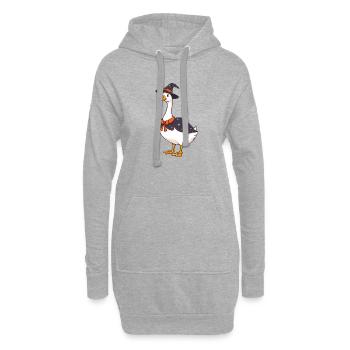 Gans - Hoodie-Kleid - Grau meliert - Vorne