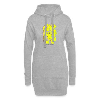 Proyecto_nuevo_-21- - Sweat-shirt à capuche long Femme - gris chiné - Devant