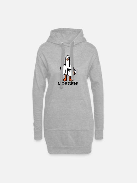 Guten Morgen! - Hoodie-Kleid - Grau meliert