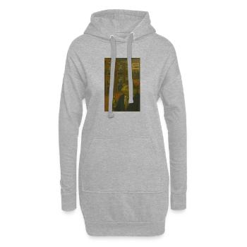 Die Rückkehr ins Büro - Hoodie-Kleid - Grau meliert - Vorne