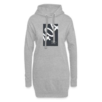 Erreur 404 Motivation introuvable - Sweat-shirt à capuche long Femme - gris chiné - Devant