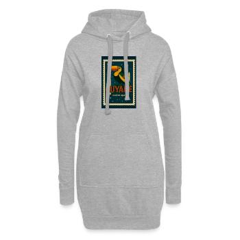 Tukan-Raum-Guyana - Hoodie-Kleid - Grau meliert - Vorne
