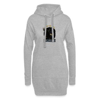 Wilder Adler Rebel Rage Design - Hoodie-Kleid - Grau meliert - Vorne