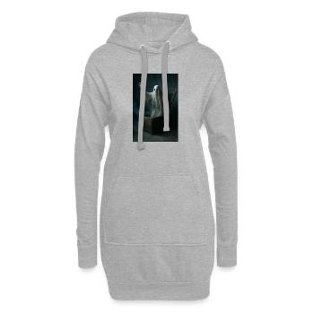 Fantôme du cercueil - Sweat-shirt à capuche long Femme - gris chiné - Devant