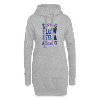 Cosmic Flow – Universe - Hoodie-Kleid - Grau meliert - Vorne