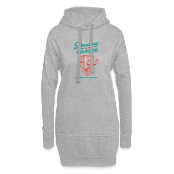 Reading is my Cardio - Hoodie Dress - heather grey - Front