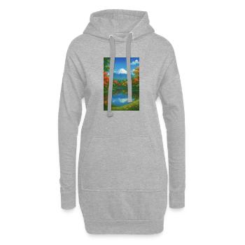 Mount Fuji Bei Herbst  - Hoodie-Kleid - Grau meliert - Vorne