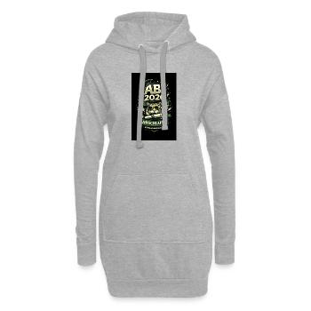 ABI 2026 – Google war dabei - Hoodie-Kleid - Grau meliert - Vorne