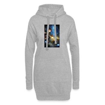 The search for the right path - Hoodie Dress - heather grey - Front