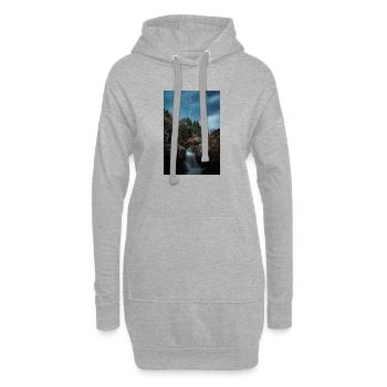 Orion-Sternbild über einem erstaunlichen Fluss - Hoodie-Kleid - Grau meliert - Vorne