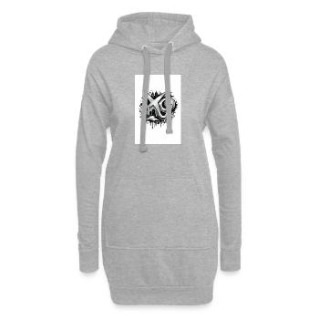 XO - Sweat-shirt à capuche long Femme - gris chiné - Devant