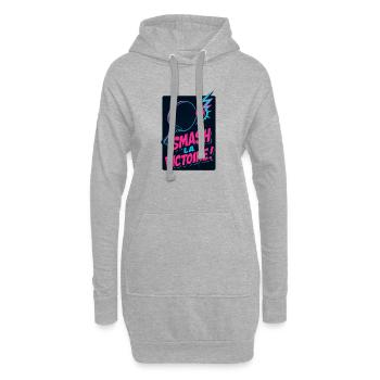 Zerstört den Sieg! Tischtennis - Hoodie-Kleid - Grau meliert - Vorne