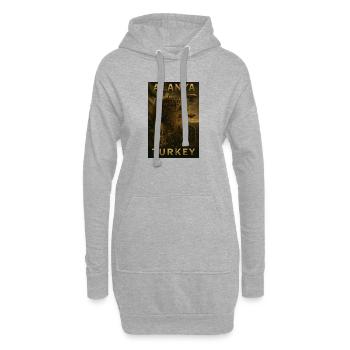 Alanya Türkei – Steampunk Reiseplakat Vintage - Hoodie-Kleid - Grau meliert - Vorne
