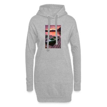 Martin Wasilewski - Sweat-shirt à capuche long Femme - gris chiné - Devant