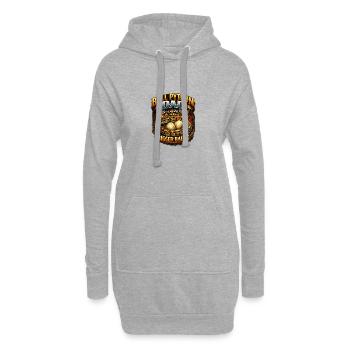 Ball Python Dad Größere Eier Königspython Besitzer - Hoodie-Kleid - Grau meliert - Vorne