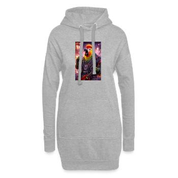 RockyZoo11 - Hoodie Dress - heather grey - Front