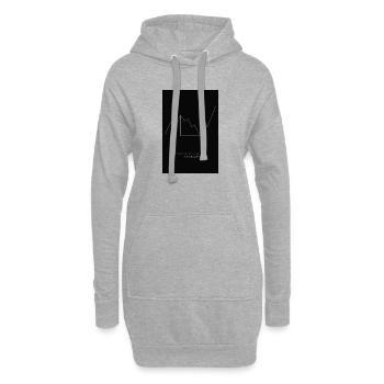 Temporary Decline Long-Term Growth  - Hoodie-Kleid - Grau meliert - Vorne