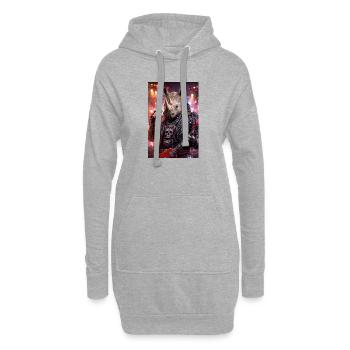 RockyZoo14 - Hoodie Dress - heather grey - Front