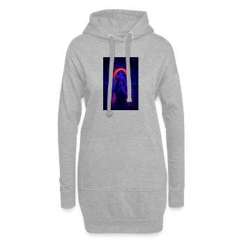 RockyZoo21 - Hoodie Dress - heather grey - Front