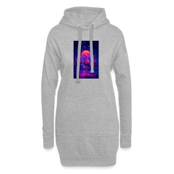 RockyZoo25 - Hoodie Dress - heather grey - Front