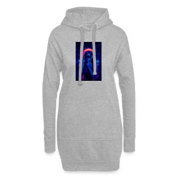 RockyZoo24 - Hoodie Dress - heather grey - Front